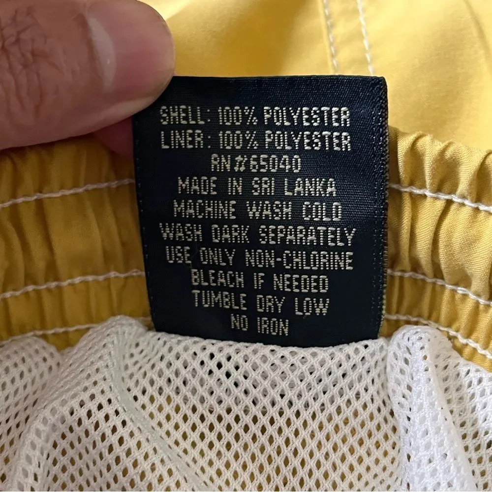 Newport Blue Golden Yellow with Blue Stripe Board Shorts Swim Trunks Size XL